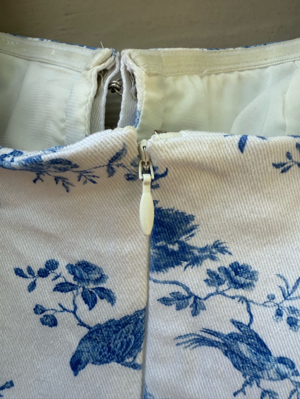 For Love And Lemons Monika Mini Dress Floral Blue White - Picture 12 of 15